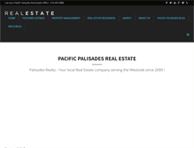 Tablet Screenshot of palisadesrealty.com